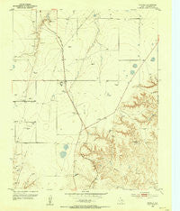 Pringle Texas Historical topographic map, 1:24000 scale, 7.5 X 7.5 Minute, Year 1953