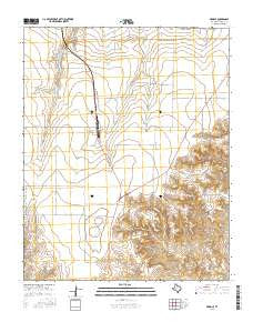 Pringle Texas Current topographic map, 1:24000 scale, 7.5 X 7.5 Minute, Year 2016