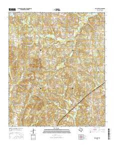 Pritchett Texas Current topographic map, 1:24000 scale, 7.5 X 7.5 Minute, Year 2016