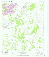 Proctor Texas Historical topographic map, 1:24000 scale, 7.5 X 7.5 Minute, Year 1956