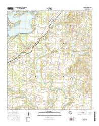 Proctor Texas Current topographic map, 1:24000 scale, 7.5 X 7.5 Minute, Year 2016