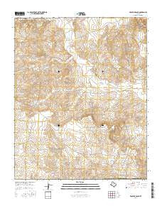 Proctor Ranch Texas Current topographic map, 1:24000 scale, 7.5 X 7.5 Minute, Year 2016