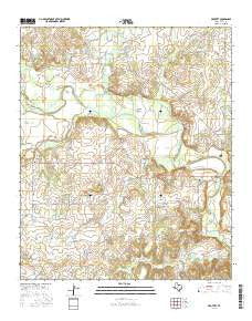 Proffitt Texas Current topographic map, 1:24000 scale, 7.5 X 7.5 Minute, Year 2016