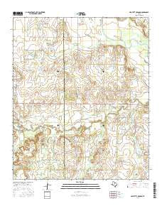 Proffitt Crossing Texas Current topographic map, 1:24000 scale, 7.5 X 7.5 Minute, Year 2016