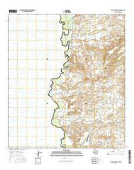 Pueblo Nuevo Texas Current topographic map, 1:24000 scale, 7.5 X 7.5 Minute, Year 2016