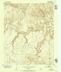 Puente Texas Historical topographic map, 1:24000 scale, 7.5 X 7.5 Minute, Year 1953