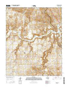 Puente Texas Current topographic map, 1:24000 scale, 7.5 X 7.5 Minute, Year 2016