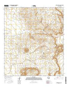Puerto Potrillo Texas Current topographic map, 1:24000 scale, 7.5 X 7.5 Minute, Year 2016