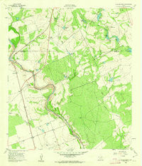 Pulliam Ranch Texas Historical topographic map, 1:24000 scale, 7.5 X 7.5 Minute, Year 1960
