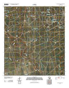 Pulliam Ranch Texas Historical topographic map, 1:24000 scale, 7.5 X 7.5 Minute, Year 2010