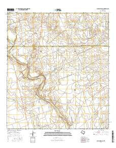 Pulliam Ranch Texas Current topographic map, 1:24000 scale, 7.5 X 7.5 Minute, Year 2016