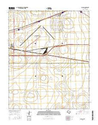 Pullman Texas Current topographic map, 1:24000 scale, 7.5 X 7.5 Minute, Year 2016