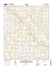 Punkin Center Texas Current topographic map, 1:24000 scale, 7.5 X 7.5 Minute, Year 2016