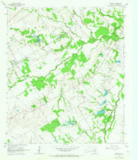 Purdon Texas Historical topographic map, 1:24000 scale, 7.5 X 7.5 Minute, Year 1965