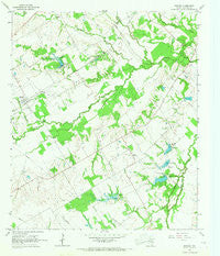 Purdon Texas Historical topographic map, 1:24000 scale, 7.5 X 7.5 Minute, Year 1965