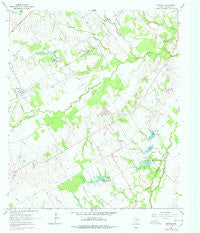 Purdon Texas Historical topographic map, 1:24000 scale, 7.5 X 7.5 Minute, Year 1965