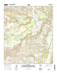 Purdon Texas Current topographic map, 1:24000 scale, 7.5 X 7.5 Minute, Year 2016
