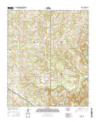 Purley Texas Current topographic map, 1:24000 scale, 7.5 X 7.5 Minute, Year 2016