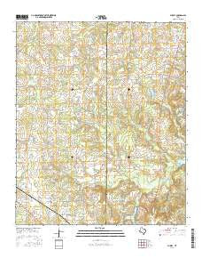 Purley Texas Current topographic map, 1:24000 scale, 7.5 X 7.5 Minute, Year 2016