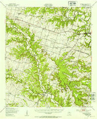 Purmela Texas Historical topographic map, 1:62500 scale, 15 X 15 Minute, Year 1947