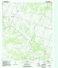 Purmela Texas Historical topographic map, 1:24000 scale, 7.5 X 7.5 Minute, Year 1995