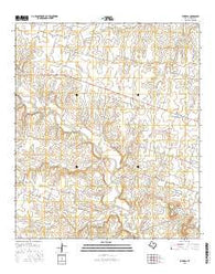 Purmela Texas Current topographic map, 1:24000 scale, 7.5 X 7.5 Minute, Year 2016