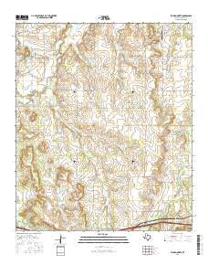 Putnam North Texas Current topographic map, 1:24000 scale, 7.5 X 7.5 Minute, Year 2016