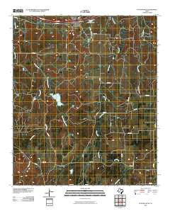 Putnam South Texas Historical topographic map, 1:24000 scale, 7.5 X 7.5 Minute, Year 2010