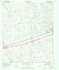 Pyote East Texas Historical topographic map, 1:24000 scale, 7.5 X 7.5 Minute, Year 1969