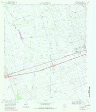 Pyote East Texas Historical topographic map, 1:24000 scale, 7.5 X 7.5 Minute, Year 1969