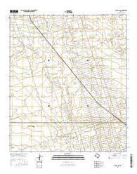 Pyote NE Texas Current topographic map, 1:24000 scale, 7.5 X 7.5 Minute, Year 2016