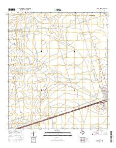 Pyote West Texas Current topographic map, 1:24000 scale, 7.5 X 7.5 Minute, Year 2016