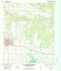 Quanah East Texas Historical topographic map, 1:24000 scale, 7.5 X 7.5 Minute, Year 1984