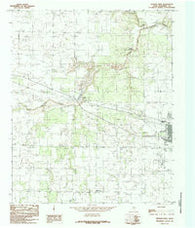Quanah West Texas Historical topographic map, 1:24000 scale, 7.5 X 7.5 Minute, Year 1984