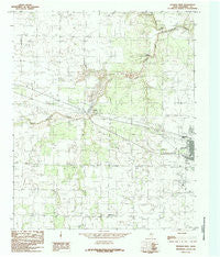 Quanah West Texas Historical topographic map, 1:24000 scale, 7.5 X 7.5 Minute, Year 1984