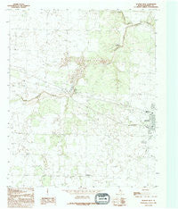 Quanah West Texas Historical topographic map, 1:24000 scale, 7.5 X 7.5 Minute, Year 1990
