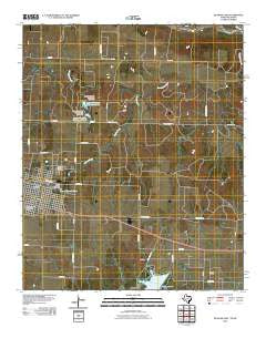Quanah East Texas Historical topographic map, 1:24000 scale, 7.5 X 7.5 Minute, Year 2010