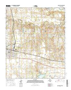 Quanah East Texas Current topographic map, 1:24000 scale, 7.5 X 7.5 Minute, Year 2016