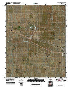Quanah West Texas Historical topographic map, 1:24000 scale, 7.5 X 7.5 Minute, Year 2010