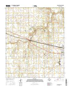 Quanah West Texas Current topographic map, 1:24000 scale, 7.5 X 7.5 Minute, Year 2016