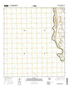 Quemado West Texas Current topographic map, 1:24000 scale, 7.5 X 7.5 Minute, Year 2016