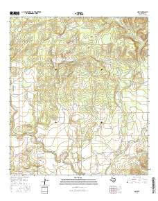 Quihi Texas Current topographic map, 1:24000 scale, 7.5 X 7.5 Minute, Year 2016