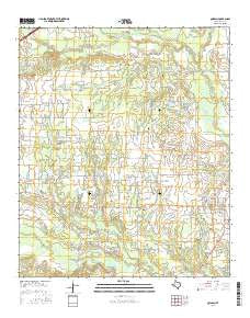 Quinlan Texas Current topographic map, 1:24000 scale, 7.5 X 7.5 Minute, Year 2016