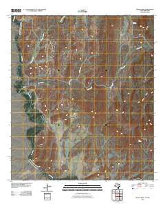 Quinn Creek Texas Historical topographic map, 1:24000 scale, 7.5 X 7.5 Minute, Year 2010