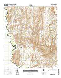 Quinn Creek Texas Current topographic map, 1:24000 scale, 7.5 X 7.5 Minute, Year 2016