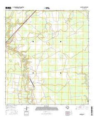 Quintana Texas Current topographic map, 1:24000 scale, 7.5 X 7.5 Minute, Year 2016