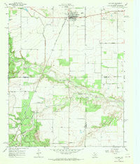 Quitaque Texas Historical topographic map, 1:24000 scale, 7.5 X 7.5 Minute, Year 1967