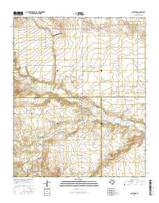 Quitaque Texas Current topographic map, 1:24000 scale, 7.5 X 7.5 Minute, Year 2016