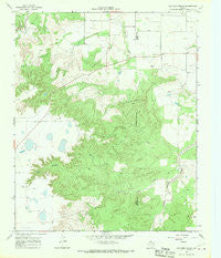 Quitaque Peaks Texas Historical topographic map, 1:24000 scale, 7.5 X 7.5 Minute, Year 1967