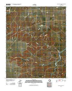 Quitaque Peaks Texas Historical topographic map, 1:24000 scale, 7.5 X 7.5 Minute, Year 2010